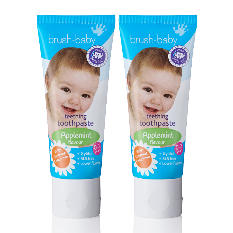 Brush-Baby | Brushbaby Baby Teething ToothPaste (0-2 Years old) - Bundle of 2pcs